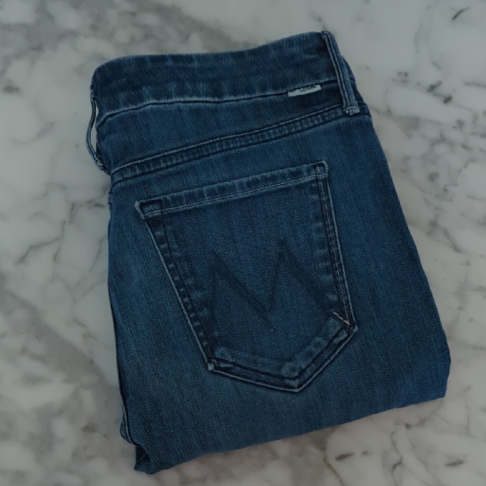 Mother Denim The Looker Ankle Fray Jeans Size 28